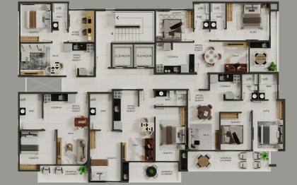 Apartamento de 2 Quartos (com Varanda Gourmet), À Venda no Jardim Oceania