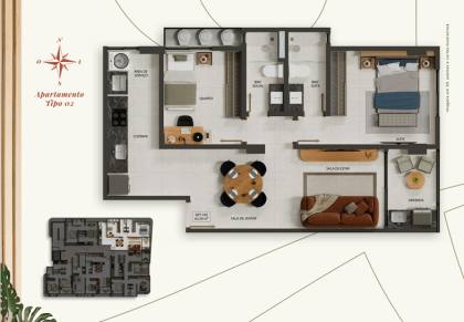 Apartamento Para Vender com 2 quartos no bairro Jardim Oceania em João Pessoa