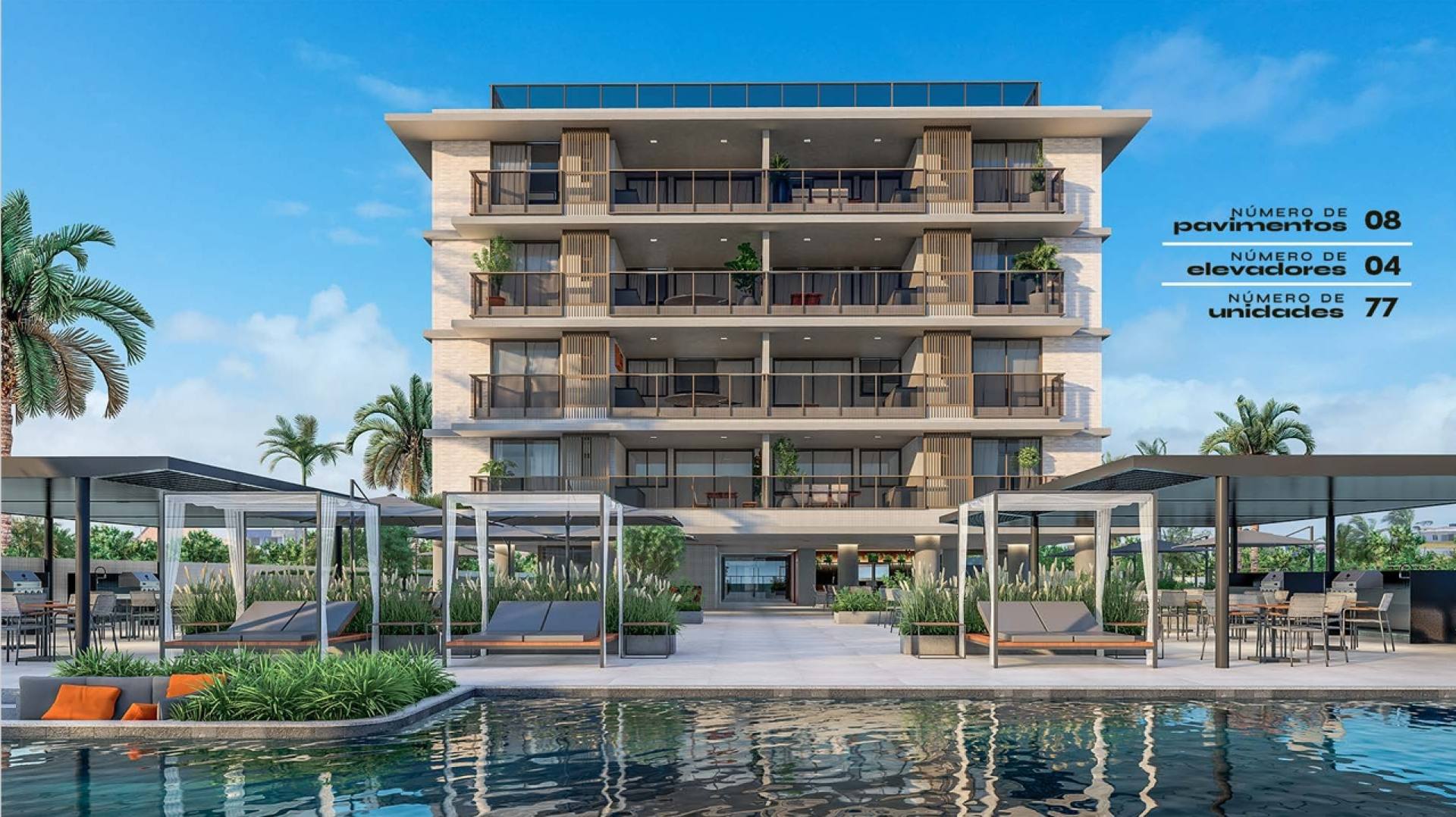 Apartamento á Venda com 2 quartos 2 suítes em Praia Formosa/Cabedelo-PB