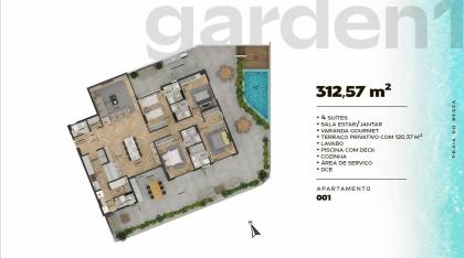 Apartamento á Venda com 4 suítes no bairro Bessa em João Pessoa