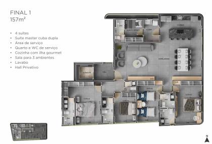 Apartamento à Venda com 4 suítes + DCE no bairro Jardim Oceania em João Pessoa