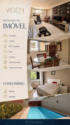 Apartamento à venda com 4 quartos 2 suítes no bairro Cabo Branco em João Pessoa