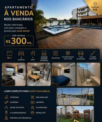 Apartamento à venda com 2 quartos 1 suítes no bairro Bancários em João Pessoa
