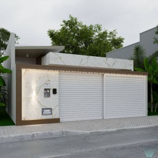 Casa em construção no Bairro Marianga