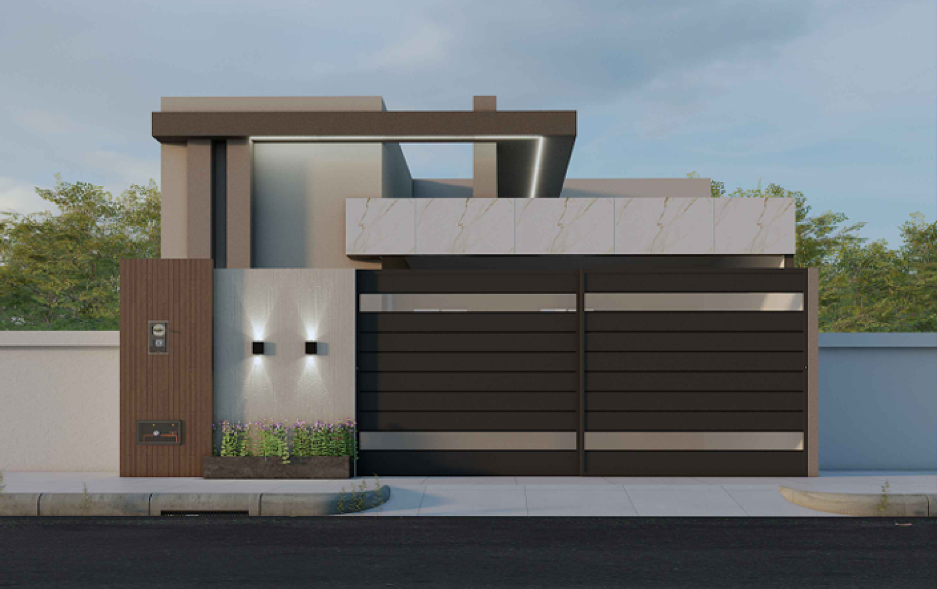 Casa na planta Loteamento Santos Dumont