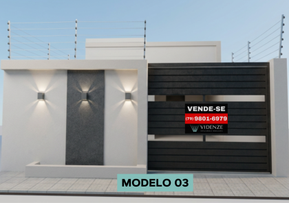 Casa modelo 03 NA PLANTA à venda FINANCIÁVEL no bairro Anízio Amâncio de Oliveira em Itabaiana