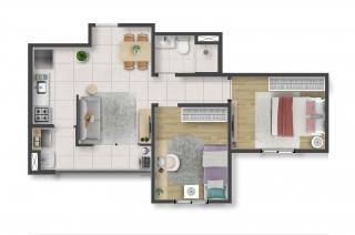 Apartamento Minha Casa Minha Vida em Jaguariuna