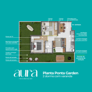 Apartamento no bairro Mário Dal'Bo