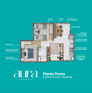 Apartamento no bairro Mário Dal'Bo