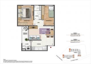 Apartamento no bairro Residencial Parque da Fazenda