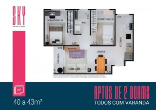 Apartamento no bairro Residencial Parque da Fazenda