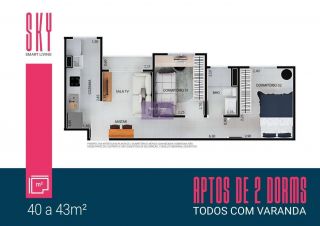 Apartamento no bairro Residencial Parque da Fazenda