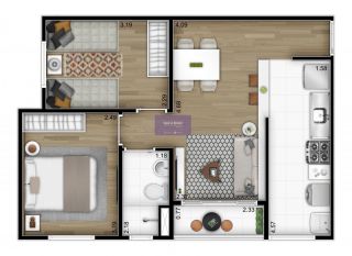 Apartamento no bairro Jardim São Vicente