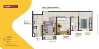 Apartamento no bairro Cidade Satélite Íris