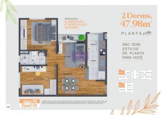 Apartamento no bairro Saltinho