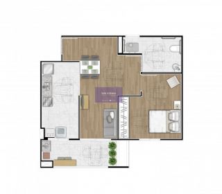Apartamento no bairro Vila Monte Alegre