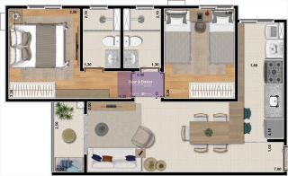Apartamento no bairro Vila Lemos