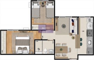 Apartamento no bairro Vila Lemos