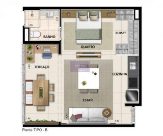 Apartamento no bairro Centro