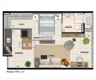 Apartamento no bairro Centro