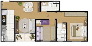 Apartamento no bairro Vila Industrial