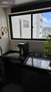 Apto no residencial Pátio semi-mobiliado com sala ampliada