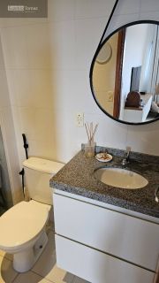 Apto no residencial Pátio semi-mobiliado com sala ampliada