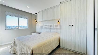 Apartamento Cobertura mobiliada à venda no Santa Cândida, Curitiba — 3 quartos, 2 suítes e vista livre - R$ 699.000