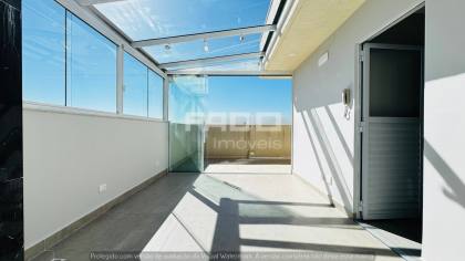 Apartamento Cobertura mobiliada à venda no Santa Cândida, Curitiba — 3 quartos, 2 suítes e vista livre - R$ 699.000