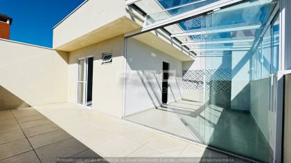 Apartamento Cobertura mobiliada à venda no Santa Cândida, Curitiba — 3 quartos, 2 suítes e vista livre - R$ 699.000