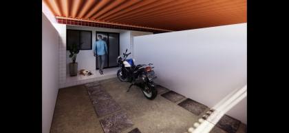 Casas Frente Rua com Garagens Individuais e com 3 Quartos Sendo 1 Suíte