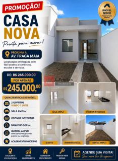 Casa moderna e funcional próximo à Fraga Maia