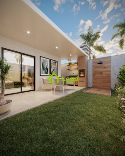 Casa Plana no Eusébio com 03 Suítes á Venda Vanguard Orquídeas - Ceará