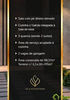 Casa 02 Suítes Plana á Venda no Vila Encantada Eusébio- Ceará