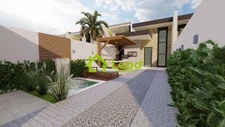 Casa Plana 02 Suítes á Venda Living Residence Eusébio - Ceará