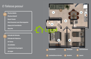 Apartamento com 02 Quartos na Itaitinga á Venda Talassa Residence - Ceará