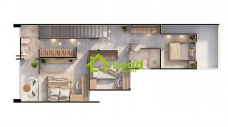 Casa Duplex com 4 Suítes à Venda no Eusébio/CE  Lançamento Topville II