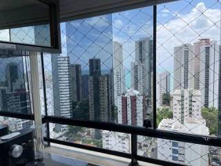 Edf Costa de Atapuz, Boa Viagem, andar alto, varanda, vista mar, muito ventilado, 90m², 3 quartos com 1 suíte, 2 vagas