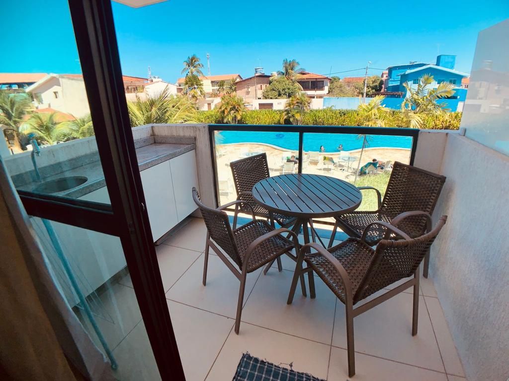 Laguna Beach Flat com ótima área de lazer, perto do Centro de Porto de Galinhas