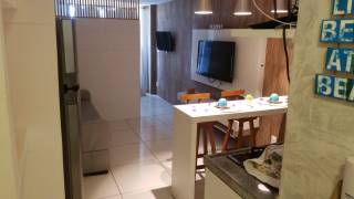 Laguna Beach Flat com ótima área de lazer, perto do Centro de Porto de Galinhas