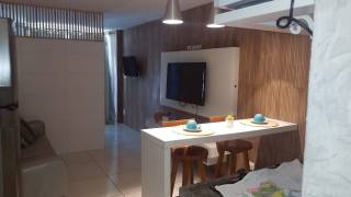 Laguna Beach Flat com ótima área de lazer, perto do Centro de Porto de Galinhas