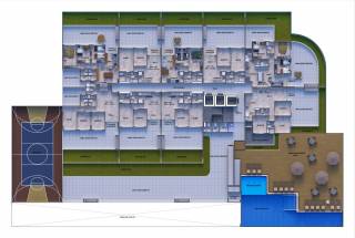 Edifício Costa Báltica em Setúbal, 50m², 2 quartos, 1 suíte, varanda, área de serviço, lazer completo