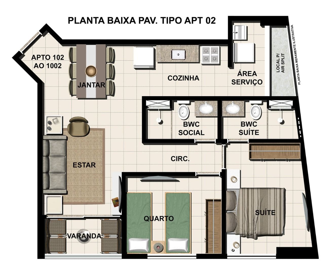 Apartamento no bairro Piedade