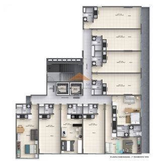 Edifício Domus Augusto Lins e Silva, 21 a 31m², fechaduras eletrônicas, piso em porcelanato, a 5 minutos a pé da praia