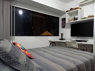 Edf. Praia de Guarapuá em Setúbal a cerca de 350m da praia. Nascente, 3 quartos (1 suíte), opção para 4 quartos ou home office, ou sala para 3 ambientes, com armários, instalações para split, WC's com box blindex e armários, varandão, despensa, dependênci