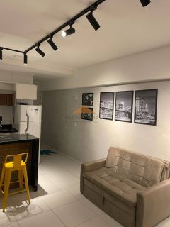 Flat Edf.Costa dos Rios,27m com 01 quarto,mobilhado e area de lazer completa  no bairro Boa Viagem em Recife