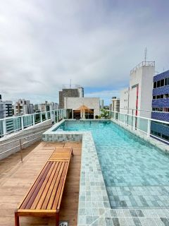 Apartamento no Edf.Porto Design,58m²  com 02 quartos uma área de lazer maravilhosa no ESPINHEIRO