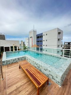 Apartamento no Edf.Porto Design,35m² com 01 quarto e uma ótima área de lazer no Espinheiro