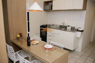 Flat Edifício Golden Beach, 36m², 1qto, 1WC, frente às piscinas naturais em Piedade