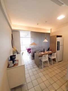 Flat Edifício Golden Beach, 36m², 1qto, 1WC, frente às piscinas naturais em Piedade